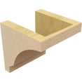 thumbnail image 5 of 6"W x 6"D x 6"H Wide Moab Rough Cedar Woodgrain TimberThane Corbel, Primed Tan, 5 of 6