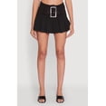 thumbnail image 4 of Womens Trendy Belted Front High Waisted Mini Pleated Skirt, 4 of 6