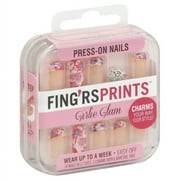 Pacific World Fingrs Prints Press-On Nails, 24 ea