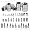 thumbnail image 4 of Juego de 34 llaves de tubo con tuercas Torx, punta exterior e interior, S2, E4-E20, T10-T60, 4 of 5