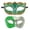 Green, variant on Mskk Couples Venetian Masquerade Mask Set, 2Pcs Half‑Face Men & Women Cosplay Mask, Halloween Mardi Gras Carnival Prom Fancy Dress Accessory, Black