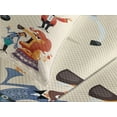 thumbnail image 4 of Ambesonne Animal Quilted Bedspread Set 3 Pcs, Circus Fun Athlete Horse, King Size, Multicolor, 4 of 5