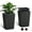 Black, variant on 23" Tall Planter Set of 2, Outdoor Indoor Planter Pots, High Front Porch Planter Pots with Drainage Holes Water Level Monitor Inner Bucket, Automatic Watering, Convenience Instill, Black
