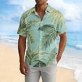 thumbnail image 2 of Yaoyar Mens 2026 Summer Stylish Graphic Hawaiian Shirts - Short Sleeve Loose Button Down Casual Collared Beach Shirts, 2 of 5