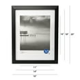 Mainstays 14x18 Matted to 11x14 Wide Beveled Gallery Wall Picture Frame