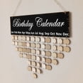 thumbnail image 4 of Familia Cumpleaños Cumpleaños Cumpleaños Cumpleaños Calendario Muro Colgante Crafting Natural Madera Placa Adornos Destacados Para Amigos JM01071 Eigraketly HA011592-04, 4 of 7