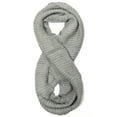 thumbnail image 3 of Wrapables® Thick Knitted Winter Warm Infinity Scarf, Smoky Grey, 3 of 6