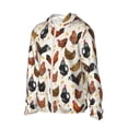 thumbnail image 2 of Sigee Roosters and Chickens Print UPF50+ Men's Sun Protection Hoodie Shirt SPF UV Shirt Long Sleeve Fishing Outdoor Lightweight, S-3XL, 2 of 9