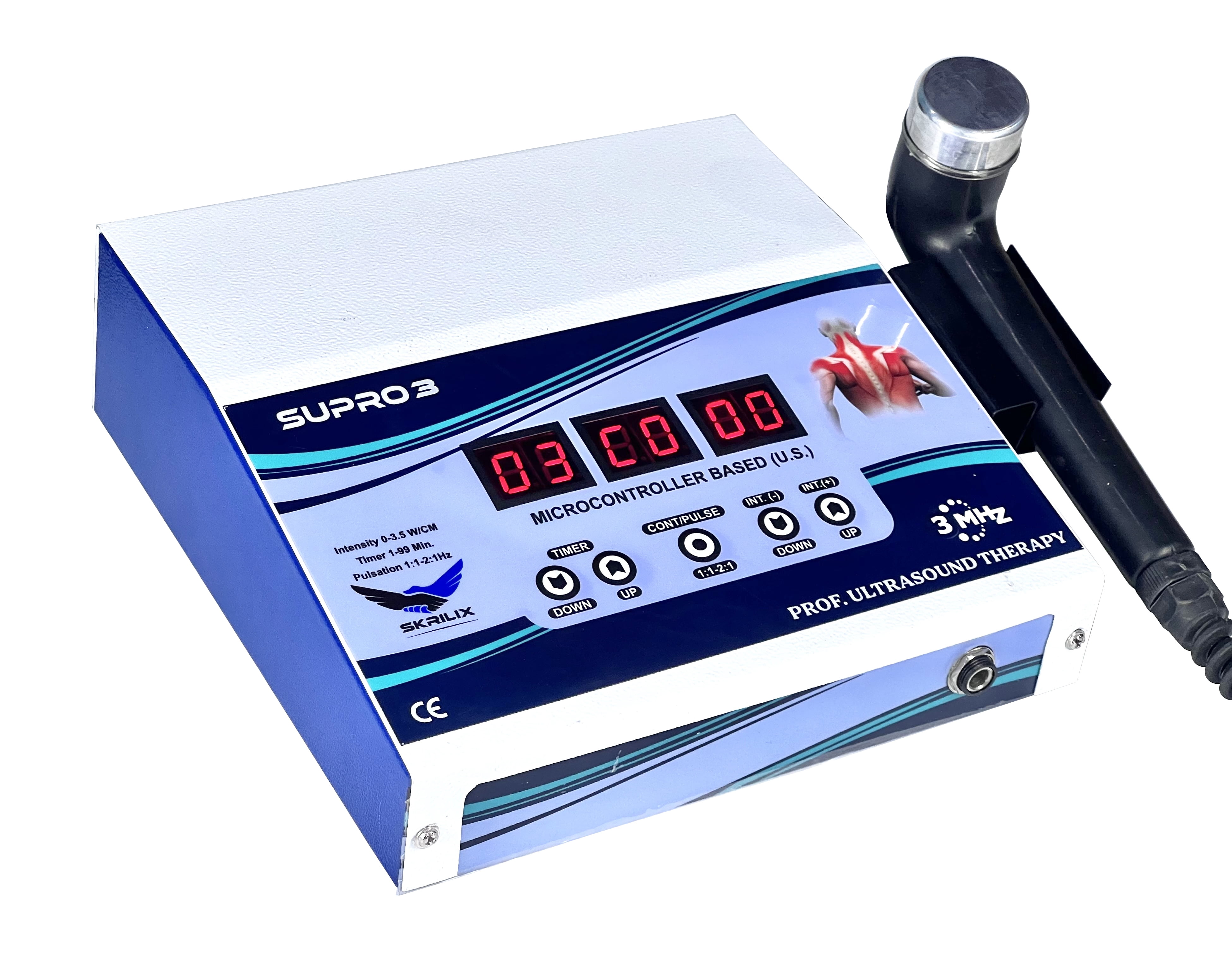 Ultra-sound Physical Therapy Machine for Pain, 3 MHz Supro 3 Unit