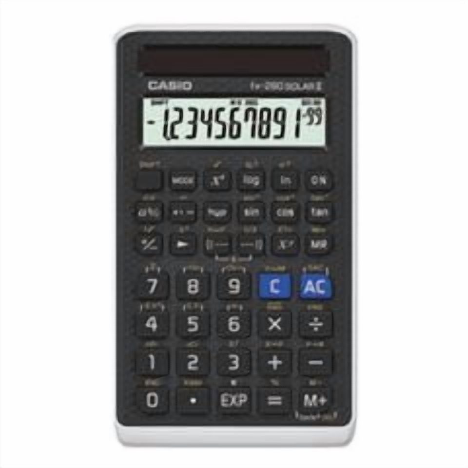 Casio FX-260 Solar II Scientific Calculator, Black