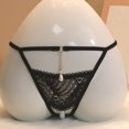 thumbnail image 3 of Thongs Panties for Women Tbopshirt Womens Thongs Briefs,FashionComfortable Pearl Hollow Out Open Gear ExemptionfromDetachment,Women's Hipsters Underwear, 3 of 5