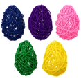 thumbnail image 3 of 5pcs Rattan Balls Egg Shape Rattan Woven Balls Party Decors (Assorted Color), 3 of 3