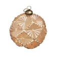 thumbnail image 2 of Pincandy 8cm Champagne Christmas Tree Ornaments - Shatterproof Textured Baubles with Gold Glitter Accents, Lightweight Hanging Pendants for Holiday Decor, 2 of 6