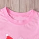 thumbnail image 3 of Conjunto de 2 piezas de camiseta y pantalones con estampado de manga larga para bebés y niñas de Navidad, ropa para niños y bebés de Papá Noel, 3 of 5