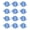 Blue, variant on KGJQ 12PCS Wall Hooks, with 3-Branch Rotating Design, Self-Adhesive Waterproof Organizer, Strong Load-Bearing Hooks for Bathroom Kitchen