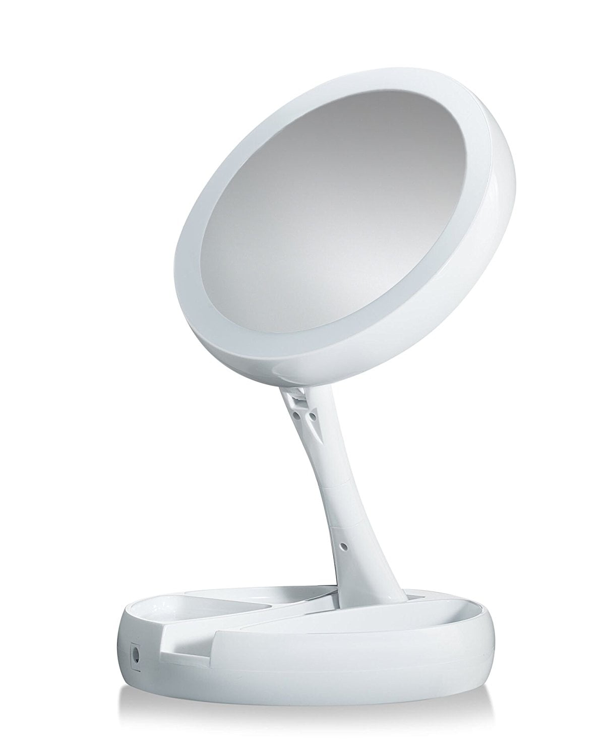 My Foldaway Mirror The Lighted Double Sided Vanity 10x My Foldaway Mirror The Lighted Double Sided Vanity 10x Magnification As Seen On Tv Com