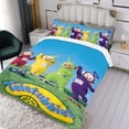 thumbnail image 3 of Teletubbies Conjunto de sábanas temático, trío de piezas, cómodo y amigable con la piel, diseño único, regalo de decoración para el hogar para familiares, amigos y fans,173cm *218cm, 3 of 6