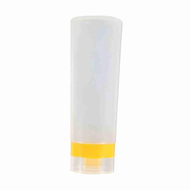 Botella De Salsa Tipo Exprimidor De 4 Orificios Resina Segura Para Salsa De Tomate Mermelada Mayonesa Aceite De Oliva Amarillo/rojo Botella Exprimible De 5 Orificios, Botella De