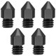 thumbnail image 1 of 5 piezas/lote de piezas de impresora 3D Boquilla de acero endurecido MK8 de 1,75 mm y 0,4 mm para MK8 3 CR10 CR10S Kit de extremo caliente, 1 of 5