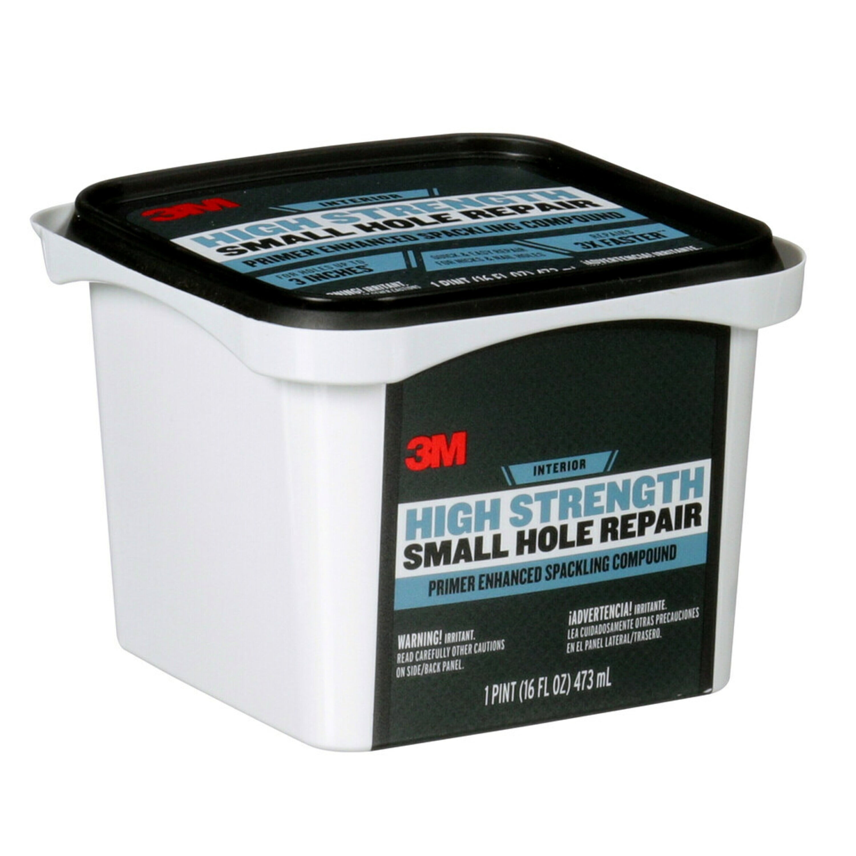 3M High Strength Small Hole Repair, Gray, 1 Tub, 16oz 