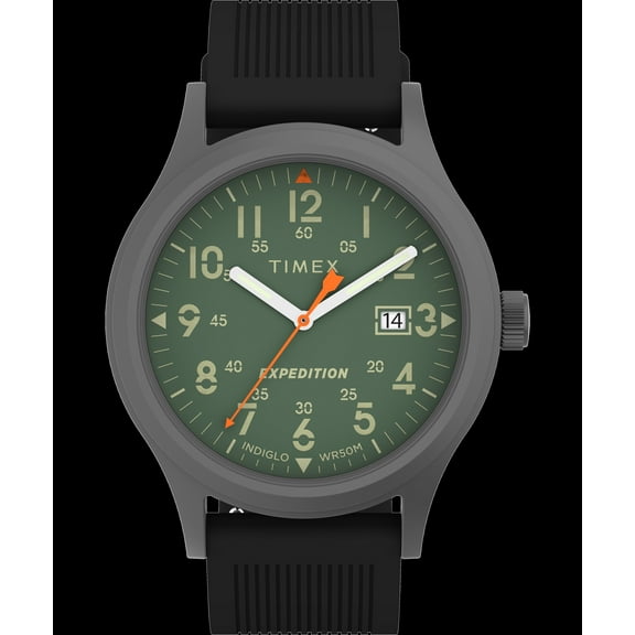 Timex Expedition Scout Black Silicone Strap