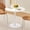 Pearl White, variant on CZMDZH Round Dining Table, 31.5" Circle Tulip Table with Thickened Tabletop & Metal Pedestal, Mid Century Modern Bistro Table for Kitchen, Small Places, Living Room, Cafe (White)