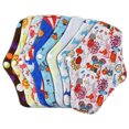 thumbnail image 2 of LINASHI Reusable Washable Bamboo Fiber Cloth Sanitary Towels Menstrual Eco Period Pads, 2 of 8