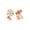 Rose Gold, variant on Hollow Snowflake Small Stud Earrings for Women Men Stainless Steel Tiny Winter Snow Flower Cartilage Piercing Studs Earring Minimalist Christmas Jewelry Gifts New Year