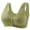 B146 Green Clearance Bras under $5, variant on Bras Under $5! Cagogo Daisy Bras for Older Women Full Coverage Front Closure Wire Free Bras Everyday Cotton Snap Bras Push Up Wireless Supportive Bra Brasier Sin Varillas Para Mujer
