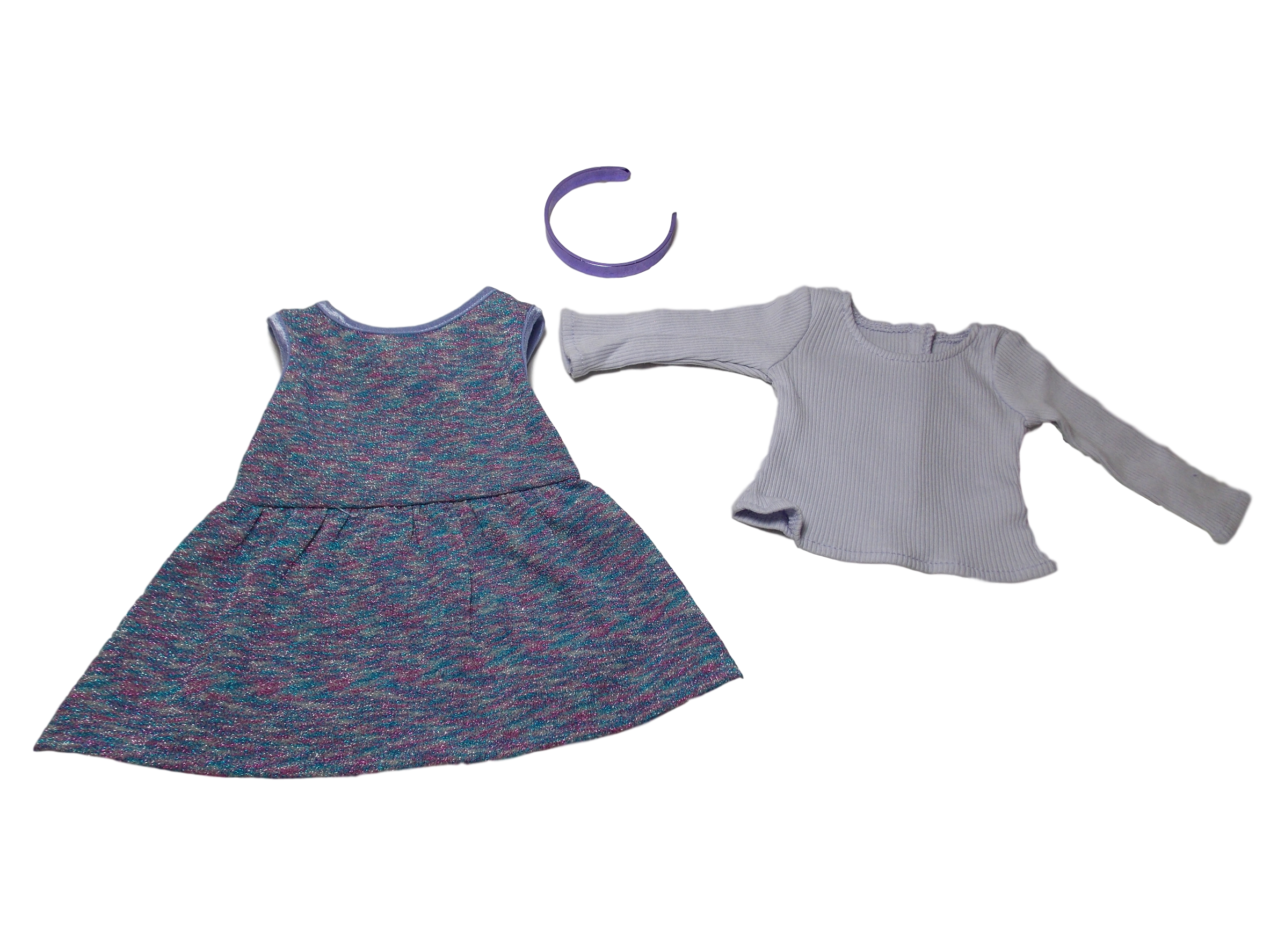 american girl purple sparkle outfit