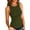 Army Green, variant on Hpapadks Tank Tops for Women Sleeveless Tanks Racerback Slim Solid Knit Ribbed Shirt Blouse Camisole Tops for Women Army Green L