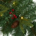 thumbnail image 4 of Nearly Natural 6’ x 7" Pre-Lit Mixed Pine Artificial Christmas Garland, Clear LED Lights, 4 of 6