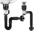 thumbnail image 2 of Bathroom Sink Drain Kit with Flexible Expandable P-Trap Leak-Proof Odor Prevention Easy Installation Flexible Sink Drain Pipe Set, 2 of 8