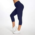 thumbnail image 3 of Mallas anticelulíticas para levantamiento de glúteos y cadera de burbuja para mujer, mallas de Yoga para entrenamiento de cintura alta, color azul marino 2XL Jormftte LRWJ016-24, 3 of 3