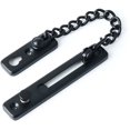 thumbnail image 1 of Cadena de seguridad para puerta, limitador de puerta estrecha, pestillo de puerta antirrobo con resorte y tornillos para puerta interna del hogar, acero inoxidable con acabado en negro mate, 1 of 4