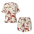 thumbnail image 4 of Xecao Cartoon Mushrooms print Swimsuit for women, Summer-ready, sporty style.Quick-dry fabric. Many sizes & colors., 4 of 9