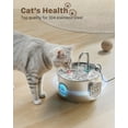 thumbnail image 2 of Fuente de agua para gatos GIOTOHUN de acero inoxidable 2.2L, 2 of 9