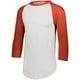T-shirt à Manches 3/4 Baseball 2.0 2/3T Blanc/orange – image 1 sur 1