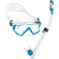 thumbnail image 1 of Cressi Set Máscara Panorámica Wide View Con Snorkel Seco Azul Claro, 1 of 6