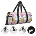 thumbnail image 3 of Fotbe Donuts and Coffee Pattern Foldable Sports Gym Bag with Wet Dry Pocket, Travel Bag, Large Capacity Duffel Bag, Splash Proof Carry on Bag, Overnight Bag, Weekender Bag, 3 of 6
