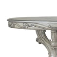 thumbnail image 3 of 60 Inch Wooden Dining Table with Trestle Base, Bone White, 3 of 5