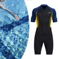 thumbnail image 4 of Traje de neopreno corto idealsgarden para hombre de 1,5 mm para buceo y esnórquel Amarillo, 4 of 5