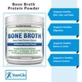 thumbnail image 6 of YounGlo Research Instant Bone Broth Protein Powder Dietary Supplement, 20 oz (1.25 lb) Unflavored, Made in USA, 6 of 10