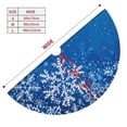 thumbnail image 3 of Sikiie Blue Christmas With Snowflakes 30-48 inches {designName} Print Christmas Tree Skirt Snowman Xmas Tree Skirt with Edge Christmas Decorations for Holiday Party-48", 3 of 7