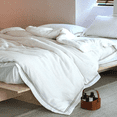thumbnail image 2 of Say Yes Bedding White Spider Lily Duvet Cover Set, 3-Piece Queen Size Floral Bedding Set with Matching Pillow Shams, 2 of 4