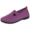 thumbnail image 2 of Samdudou Slip On Shoes for Women Closed Toe Knit Mesh Loafers Breathable Lightweight Walking Flats V-Cut Instep Design Casual Daily Wear Outdoor Travel Footwear Essentials, 2 of 9
