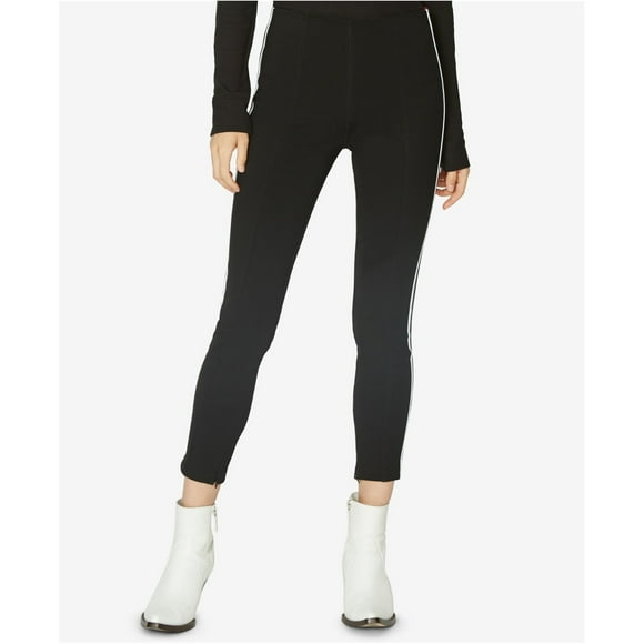 Sanctuary Clothing - Leggings casuales con rayas para mujer, negro, extragrande