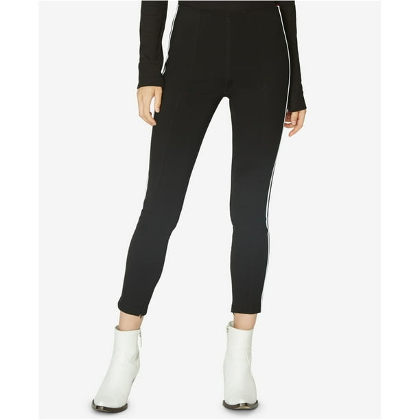 Sanctuary Clothing - Leggings casuales con rayas para mujer, negro, extragrande