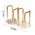 thumbnail image 3 of Disposable Paper Cup Dispenser Holder, Countertop Tea & Coffee Cup Organizer Rack for Home, Cafe, Bar, Acrylic Cup Storage Shelf,Kitchen Storage, Paper Cup Holder,Gold,1PC,, 3 of 5