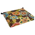 thumbnail image 3 of Blazing Needles 20-inch by 19-inch Indoor/Outdoor Chair Cushion - 20 x 19 Tucuman Ebony, 3 of 5